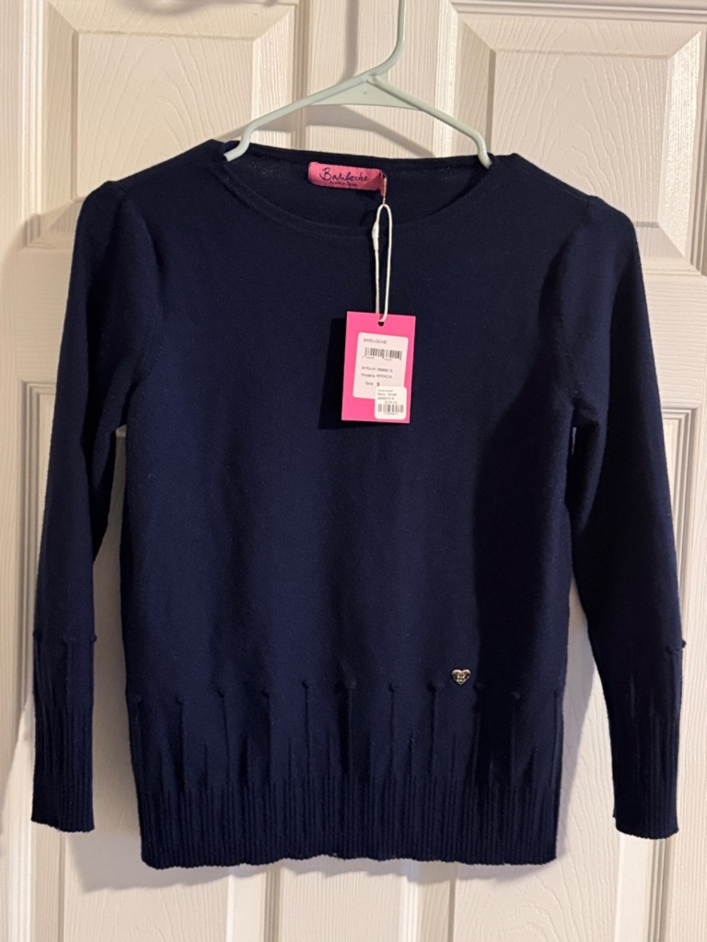 BARILOCHE  Navy Crew Neck Sweater